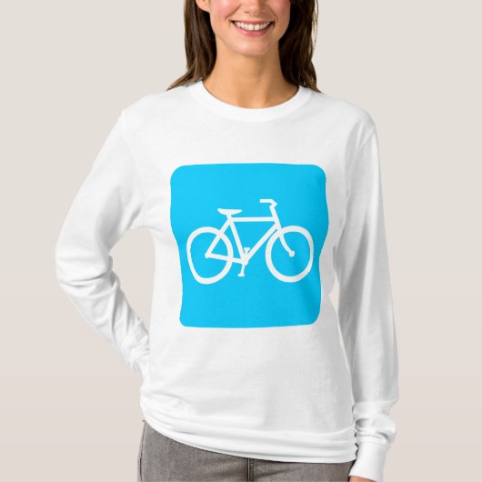 Fahrradzeichen - Sky Blue T-Shirt (Vorderseite)