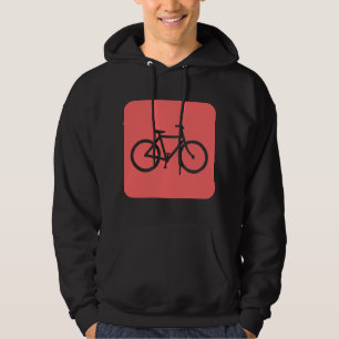 Fahrradzeichen - tropisches Rosa Hoodie