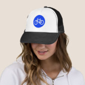 Fahrradzeichen Truckerkappe (Beispiel)