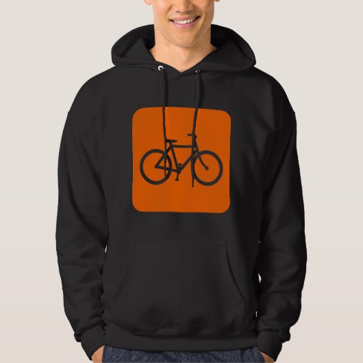 Fahrradzeichen - weiß hoodie (Vorderseite)
