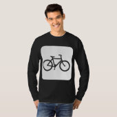 Fahrradzeichen - weiß T-Shirt (Vorne ganz)