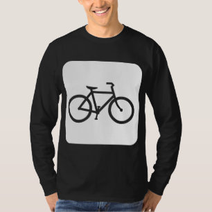 Fahrradzeichen - weiß T-Shirt