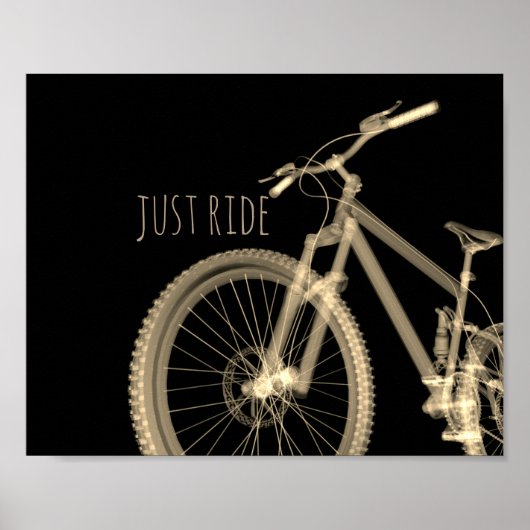 Fahrradziffertypografie Plakatwand Poster (Vorne)