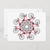 Fahrradzyklus Postkarte (Vorne/Hinten)