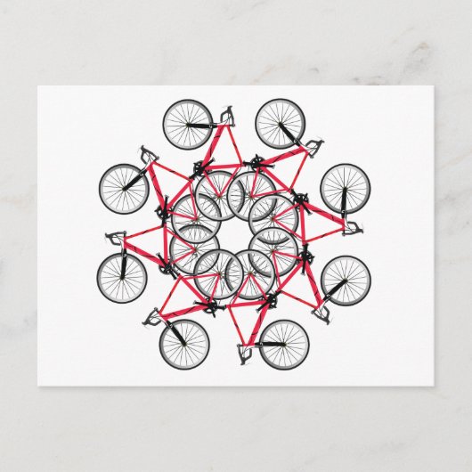 Fahrradzyklus Postkarte (Vorderseite)