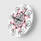 Fahrradzyklus Runde Wanduhr (Winkel)