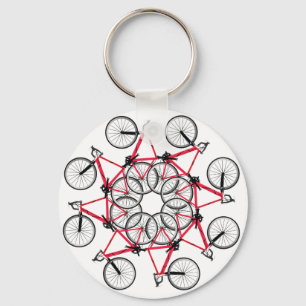 Fahrradzyklus Schlüsselanhänger