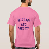 Fahrsafe und -Liebe es Shirt (Rückseite)
