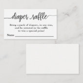 Fahrschein für Windeln, Babydusche Begleitkarte (Vorne/Hinten)