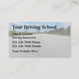 Fahrschule Einfache Visitenkarten Visitenkarte