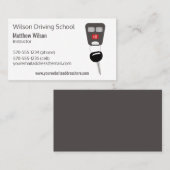 Fahrschule-Lehrer-Auto-Schlüssel Visitenkarte (Vorne/Hinten)