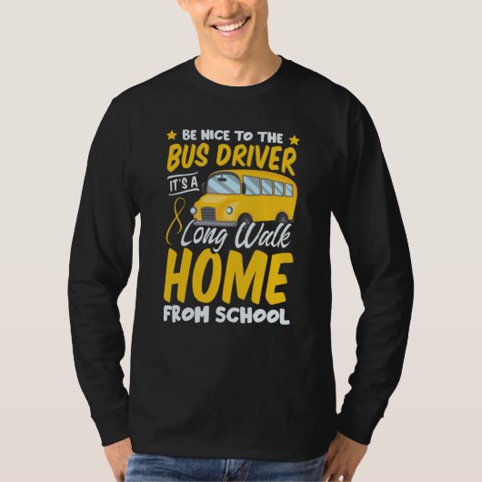 Fahrschule  Leidenschaft Bus Humor Sarkastisch Pro T-Shirt (Vorderseite)