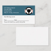 Fahrschule nächste Terminkarte (Vorne/Hinten)