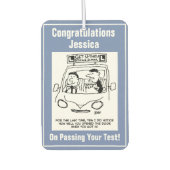 Fahrschule. Prüfer festgestellte Türeinfahrt Autolufterfrischer (Vorderseite)