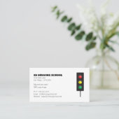 Fahrschule | Traffic Light Business Cards Visitenkarte (Stehend Vorderseite)