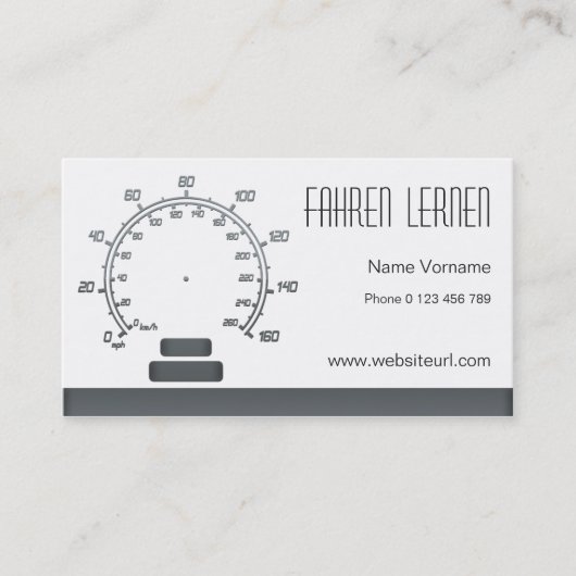 fahrschule visitenkarte (Vorderseite)