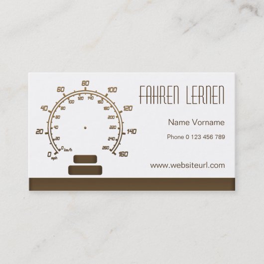fahrschule visitenkarte (Vorderseite)