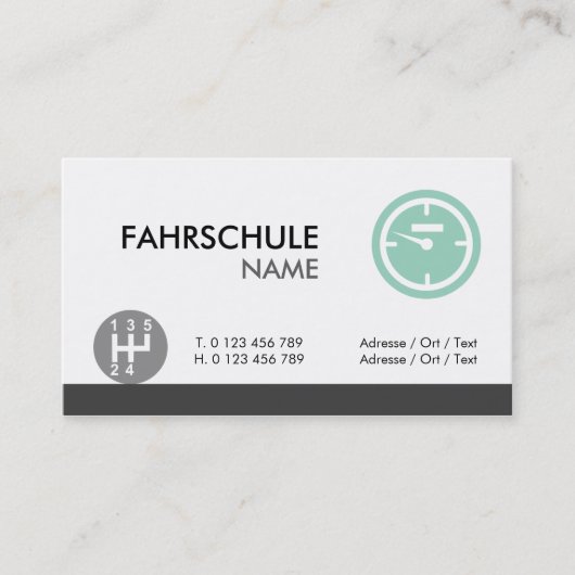 fahrschule visitenkarte (Vorderseite)
