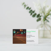 Fahrschule-Visitenkarte Visitenkarte (Stehend Vorderseite)