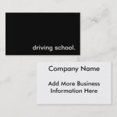 Fahrschule-Visitenkarte Visitenkarte (Vorne/Hinten)