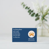 Fahrschule-Visitenkarten Visitenkarte (Stehend Vorderseite)