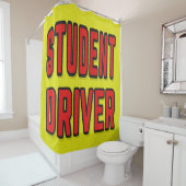 Fahrschüler Duschvorhang (Beispiel)
