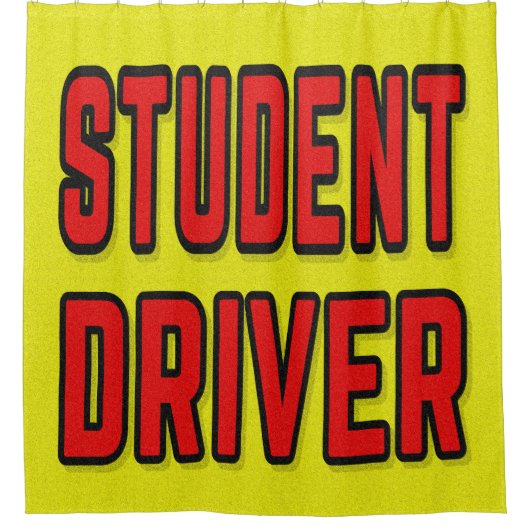 Fahrschüler Duschvorhang (Vorderseite)
