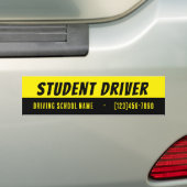Fahrschüler | Fahrschule Aufkleber fürs Auto Autoaufkleber (Auf Auto)