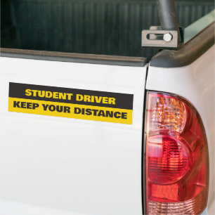 Fahrschüler – Halten Sie Abstand Autoaufkleber