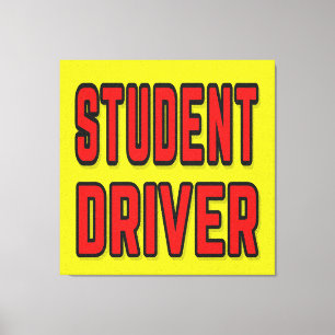 Fahrschüler Leinwanddruck
