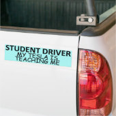FAHRSCHÜLER (Mein Tesla bringt es mir bei) Autoaufkleber (Auf Lkw)