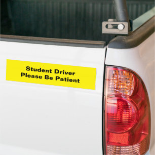 Fahrschüler Neuling, Teenager, Gelb Schwarz Autoaufkleber