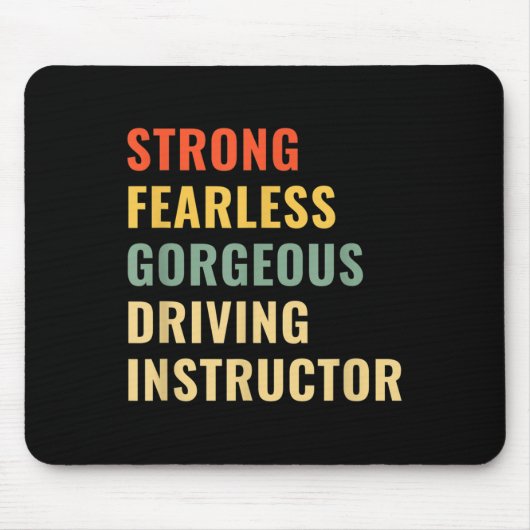 Fahrschullehrer Fahrlehrer Mousepad (Vorne)