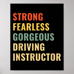 Fahrschullehrer Fahrlehrer Poster