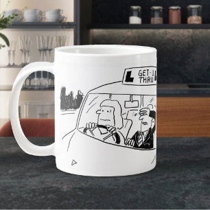 Fahrschullehrer oder Prüfer Cartoon Jumbo-Tasse