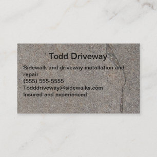 Fahrstraßeinstallation und Reparatur-Visitenkarte Visitenkarte