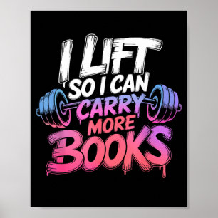 Fahrstuhl kann mehr Bücher tragen Leseliebhaber Le Poster