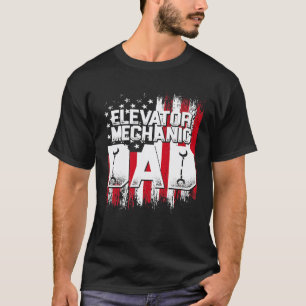 Fahrstuhlmechaniker Wartung Leben Gelernte Technik T-Shirt