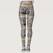 "FAHRT 66 LEGGINGS" LEGGINGS (Vorderseite)