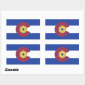 Fahrt Colorado (Fahrradkassette) Rechteckiger Aufkleber (Blatt)