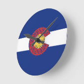 Fahrt Colorado (Fahrradkassette) Runde Wanduhr (Winkel)