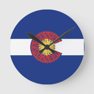 Fahrt Colorado (Fahrradkassette) Runde Wanduhr