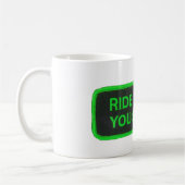 Fahrt, die es Sie mag, stahl es -grün Kaffeetasse (Links)