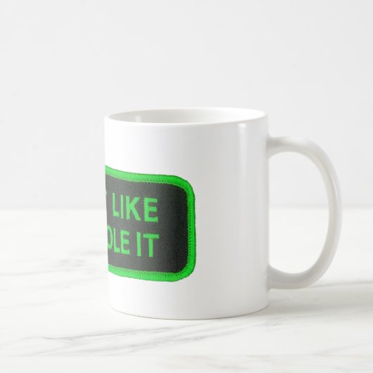 Fahrt, die es Sie mag, stahl es -grün Kaffeetasse (Rechts)