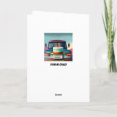 Fahrt die ganze Nacht mit LKW-Fahrer Sonntag Gebur Karte (Rückseite)