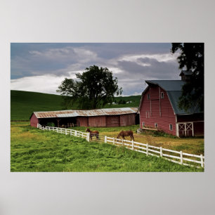 Fahrt durch das Landgut Palouse 3 Poster