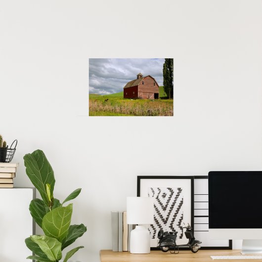 Fahrt durch das Landgut Palouse 4 Poster (Heimbüro)