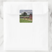 Fahrt durch das Landgut Palouse 4 Quadratischer Aufkleber (Tasche)