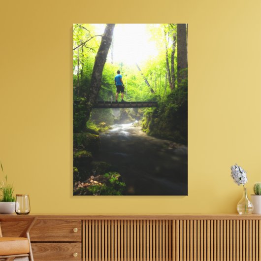 Fahrt durch den magischen Wald Leinwanddruck (Insitu (Wohnzimmer))