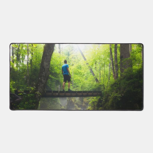 Fahrt durch den magischen Wald Schreibtischunterlage (Vorderseite)